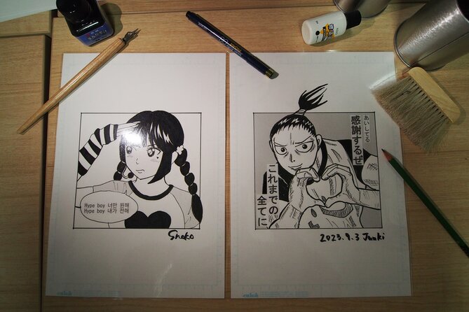 Tokyo Manga Drawing Workshop Guided by Active Pro Manga Artist - The Tools and Techniques You Get to Practice (Not Just Watch)