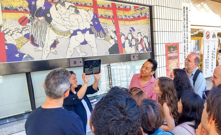 Tokyo: Not a show- a professional sumo practice with experts - Photo With Wrestlers and the Etiquette That Makes It Work