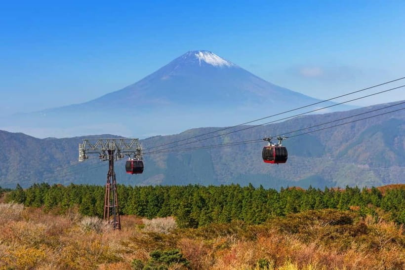 Tokyo:Sea of Mount Fuji, Hakone Ropeway, Ōwakudani, Enoshima - A one-day Fuji circuit: Lake, volcano, and ocean views