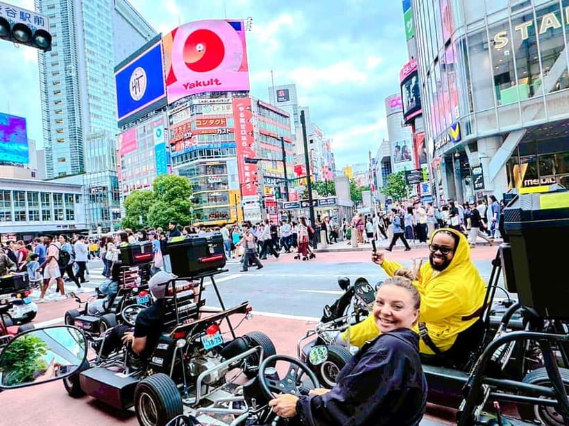 Tokyo: Shibuya and Shinjuku Streets Guided Go-Karting Tour - Kabukicho: the neon side of Shinjuku