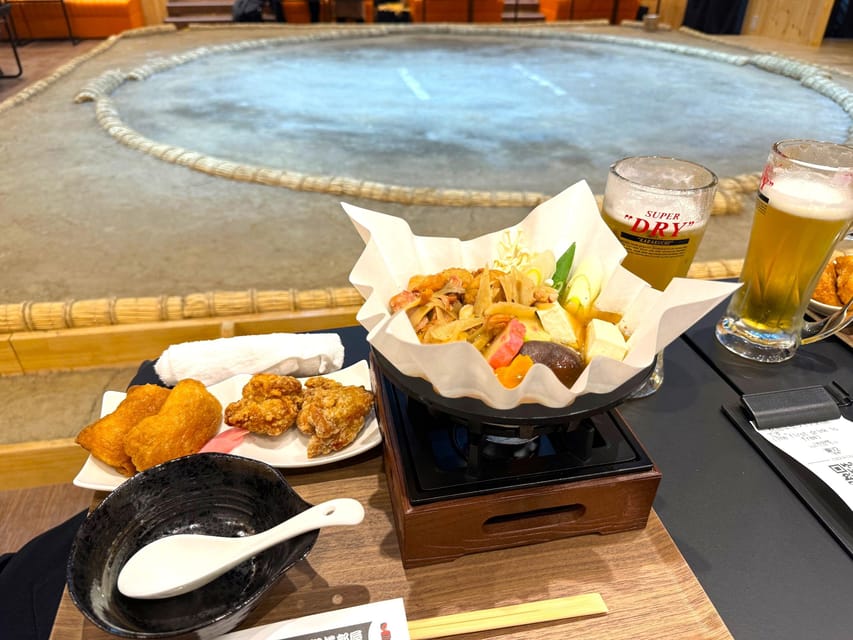 Tokyo: Sumo Show Experience with Chicken Hot Pot and a Photo - Chicken Hot Pot and Japanese Sides: The Meal That Keeps You Going