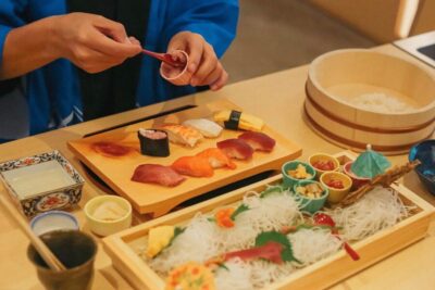 Sushi Making Class in a Happi Coat near a Famous Spot