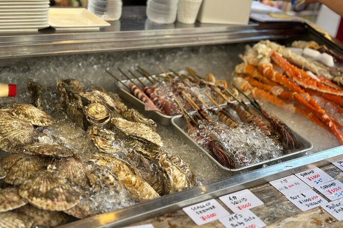 Tokyo: Tsukiji Fish Market Food and Walking tour - Budget tips: bring yen, expect to pay as you eat