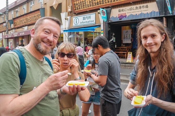 Tokyo Tsukiji Fish Market Food & Culture Walking Tour - Tsukiji Jogai Market: the vendor lanes for seafood and sweets