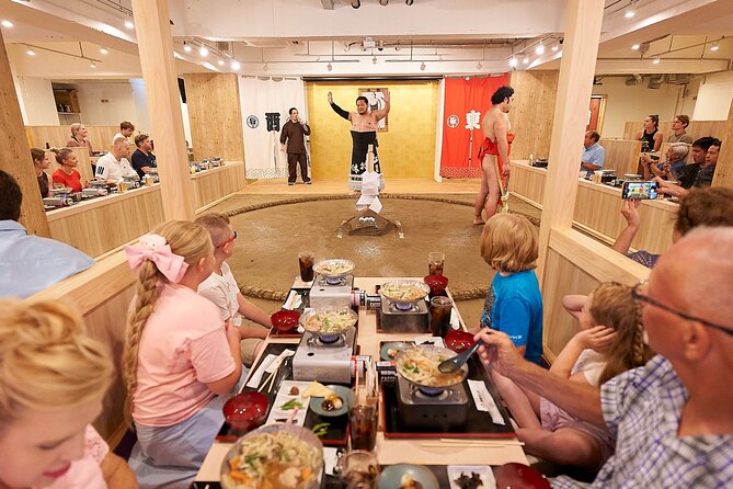 TokyoSumoShow, ChickenHotPot, and Mochi-Pounding by Pro Wrestlers - A Warm-Up Meal: Chicken Chanko Hot Pot That Sets the Tone