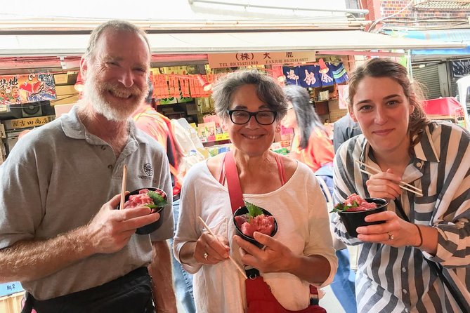 Tsukiji Fish Market Food Tour: Seafood, Street Food & Hidden Gems - Lunch-sized tastings at 5+ vendors, what you should expect to eat