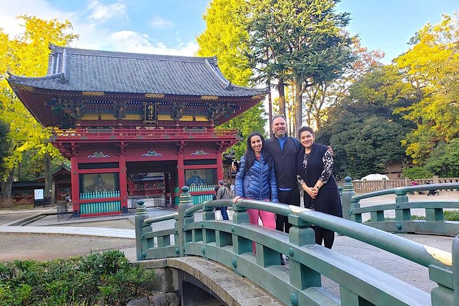 Yanaka Walking Tour: Historic and Traditional District of Tokyo - The Shrine Stop With Trees, Azalea, and Colorful Structures